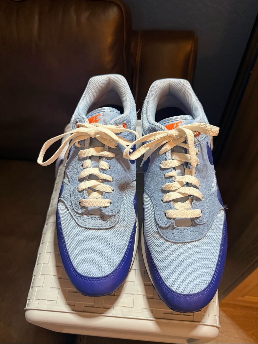 Nike Men’s Air Max Light Blue and Blue Low-Top Sneakers